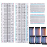 5 x Brand New Breadboard kit 2 pieces 830 points breadboard 2 pieces 400 points breadboard and 10cm 20cm 240 pieces female to female male to female male to male jump wire cable for Arduino Raspberry Pi - RRP €80.65