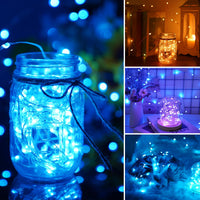 1 x RAW Customer Returns StarryEver Colorful LED Fairy Lights Indoor Battery USB, 16 Colors 4 Modes Fairy Lights Outdoor with Remote Control Timer, 5M 50 LED Fairy Lights Battery Operated for Room Party Christmas Decoration 2 Pack - RRP €21.99