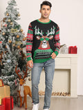 1 x RAW Customer Returns Belovecol Men s Ugly Christmas Sweater LED Light Santa Claus Sweater Christmas Sweater Funny Knitted Sweater Unisex Sweater L - RRP €39.41