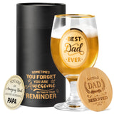 10 x Brand New R HORSE Christmas Father Beer Glass Gifts for Dad Grandpa Engraved Beer Mug with Lid and Thank You Card Personalized Beer Birthday Gift Idea Christmas Gifts Father s Day Gift - RRP €284.4