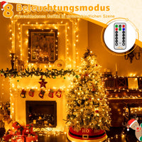 1 x RAW Customer Returns Ollny outdoor fairy lights 40M 400 LED, fairy lights power 8 modes with remote control timer, IP44 waterproof fairy lights for indoor and outdoor, party wedding garden warm white  - RRP €32.51