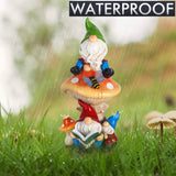 1 x RAW Customer Returns TERESA S COLLECTIONS Funny garden gnomes garden decoration for outdoors garden figures weatherproof figures solar light gnomes garden gnome mushroom garden decoration for outdoors figure solar garden light- RRP €33.99