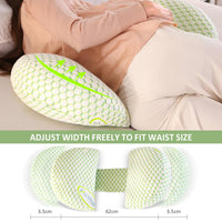 1 x RAW Customer Returns SHANNA Pregnancy Pillow for Sleeping, Breastfeeding and Pregnancy Pillow, 2024 NEW Adjustable Full Body Comfort Pillow, Maternity and Support Pillow, Removable and Washable Cover Green  - RRP €21.99