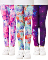 1 x RAW Customer Returns Adorel Long Printed Leggings Girls Pants Pack of 3 Milky Way 7-8 Years Manufacturer Size 70  - RRP €19.99