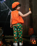 1 x RAW Customer Returns IKALI children s Halloween costumes, girls boys pumpkin costume, lantern faces fancy dress up for Halloween party 7-8 years - RRP €21.97