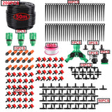 1 x RAW Customer Returns HUAZIZ Drip Irrigation System, 50M Garden Irrigation System, DIY Drip Irrigation Kit for Micro Garden, Adjustable Nozzle Sprinkler Sprayer, Automatic Watering, Garden, Greenhouse - RRP €25.78