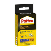 1 x RAW Customer Returns Pattex Kraft-Mix Extremely Fast, extremely fast curing 2 component adhesive based on epoxy resin, 2K adhesive with high resistance for many materials, 2x12g tube - RRP €8.27