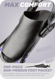 1 x RAW Customer Returns CAPAS Snorkeling Fins, Swim Fins Travel Size Short Adjustable for Snorkeling Diving Adult Men Women Kids Open Heel Diving Fins Purple, Kids JR 9-13  - RRP €25.2