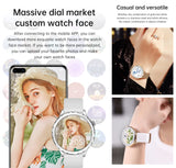 1 x RAW Customer Returns Aliwisdom Smartwatch for Women, 1.32 Inch HD Round Bluetooth Call Smart Watch Waterproof Fitness Tracker Ceramic Band White for iOS Android with Bluetooth Calling Whatsapp Function Silver  - RRP €86.36