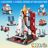 1 x RAW Customer Returns Sitodier Space Exploration Shuttle Building Toy, 1008pcs Aerospace Construction Kit for 6 Years with Rocket and Rocket Launcher, Construction Toy for 8-14 Years Boys Girls - RRP €34.96