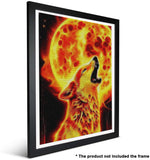 1 x Brand New Ginfonr DIY Diamond Painting Accessories Wolves Sun Set Full, 5D Diamond Painting Animals Pictures Kit Crystal Rhinestone Embroidery Decoration For Home Wall D cor 30x40 cm - RRP €11.47