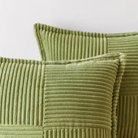 1 x RAW Customer Returns MIULEE Set of 2 Corduroy Velvet Cushion Covers Velvet Cushion Soft Decorative Cushion Cover Modern Cushion Cover Sofa Cushion Couch Cushion for Living Room Bedroom Grass Green 40 x 60 cm - RRP €21.17