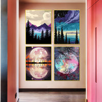 14 x Brand New Joydiy 4 Pieces Painting By Numbers Adults - RRP €126.84