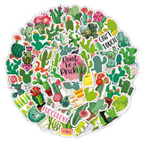 1 x RAW Customer Returns Cactus stickers for laptop 50 pieces , gift for children, teenagers, adults, boys, cactus stickers, waterproof vinyl stickers for scrapbook, skateboard, car, luggage - RRP €7.04