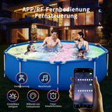 1 x RAW Customer Returns Fitop 22W pool lighting, 12V smart color changing underwater light with APP control remote control, timer schedule, sync music, IP68 waterproof pool lighting underwater with 10m cable for pools - RRP €20.4