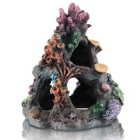 1 x RAW Customer Returns DOHAOOE Aquarium Decoration Resin Cave Aquarium Decoration Coral Rock Mountain Cave Ornaments for Shrimp Fish Tank - RRP €18.14