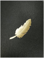 30 x Brand New 2 Pack Gold Feather Shaped Vinyl Stickers for Laptop, iPhone, Car, iPad or Helmet - RRP €612.0