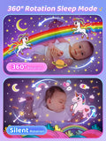 1 x RAW Customer Returns Starry sky projector children, music box baby girl, night light children night light baby, bedside lamp children, LED starry sky projector baby, unicorn gifts for girls, baby gift girl - RRP €24.69