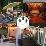 1 x RAW Customer Returns ZOTOYI outdoor fairy lights, 15M fairy lights LED bulbs with 25 2 ST38 bulbs, waterproof IP65 fairy lights garden decoration for patio, trees, wedding, party, festival, 2700K warm white - RRP €36.19