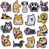 1 x RAW Customer Returns Jinlaili 17 Pieces Puppy Patch Embroidery, Patches Badges for Ironing On, Cute Patch Stickers, Iron on Embroidered Patches Sewing, Animal Patch Iron-On Image, Cartoon Applique Iron-On for DIY - RRP €9.99