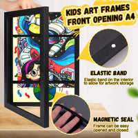 1 x RAW Customer Returns Pipihome picture frame children s drawings, children s art picture frame front opening fillable picture frame A4 picture frame folding art photo frame for children s pictures, children s art projects - RRP €21.67