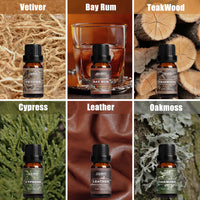 1 x RAW Customer Returns SALUBRITO Woody Essential Oils Set, Men s Fragrance Oil for Diffuser, Wood Aromatherapy Fragrance Oils Gift Set, Sandalwood, Frankincense, Cypress, Leather, Teakwood, Vetiver, Coffee - RRP €19.99