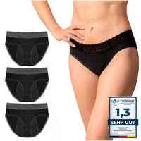 1 x RAW Customer Returns ZENAPHYR 3-piece period underwear set made from organic cotton - menstrual underwear with 4 leak-proof layers - hygienic washable period underwear S  - RRP €24.5