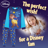 1 x RAW Customer Returns Disney Girls Pajamas 2 Piece Set, Pants and T-shirt for Girls 3-12 Years, Wish Girls Christmas Gifts Blue, 3-4 years  - RRP €19.99