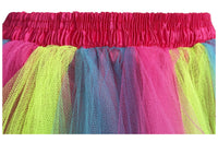 2 x RAW Customer Returns Girstunm women s tutu tulle skirt 50s vintage tulle skirt petticoat multicolored bubble dance dress skirt underskirt tutu short ballet rainbow medium - RRP €53.98