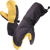 1 x Brand New SKYDEER Ski Mittens Gloves with Waterproof Genuine Deerskin Leather and 3M Thinsulate Insulation Cotton SD8649T XL  - RRP €39.31