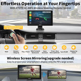 1 x RAW Customer Returns ATOTO P8 7 inch Portable Car Radio with Screen, Wireless Carplay and Wireless Android Auto, with HD 1080P Front Dashcam, up to 128G SD, Auto Dimmer WDR, Remote Control, Bluetooth, P807SD-FC - RRP €200.54