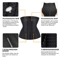 1 x Brand New CHUMIAN Women s Waist Shaper Sports Waist Trainer Corset Underbust Corset Tummy Control Body Shaper for Weight Loss Waist Cincher Black B, 2XL  - RRP €22.18