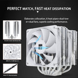 1 x RAW Customer Returns Thermalright Peerless Assassin 120 White CPU Cooler, 6 heat pipes, double TL-C12W PWM fan, aluminum cooler cover, AGHP technology, for AMD AM4 AM5 Intel1150 1155 1200 2011 - RRP €38.41