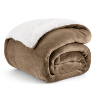 1 x RAW Customer Returns BEDSURE Blanket Sofa Cuddly Blanket Camel - Warm Sherpa Sofa Throw Blanket, Thick Sofa Blanket Couch Blanket, 150 x 200 cm XL Fluffy Blanket for Couch - RRP €28.22