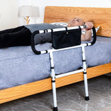 1 x RAW Customer Returns LIKEUDO Bed Riser Handrail for Adults, Foldable Bed Rail for Elderly, Seniors Bed Railing, Bed Handle for Pregnant Women, Bed Guard Rail, Height Adjustable Bed Grab Bar for Home Care - RRP €99.99