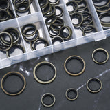 50 x Brand New 90 pcs sealing rings set, hydraulic sealing rings, O-rings sealing set, metal rubber sanitary seals sealing set, for sanitary washers car quick repair - RRP €352.0