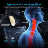 1 x RAW Customer Returns Headrest car children, soft memory foam, retractable removable neck support car seat side headrest pillow for children adults, 180 adjustable neck support car for sleeping light yellow  - RRP €26.54