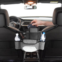 2 x Brand New Ajerg Car Storage Bag Between Front Seats - Extra Space Storage Large Capacity Handbags Car Organizer for Snacks, Drinks, Tissue, Phone Grey  - RRP €43.96