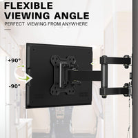 2 x RAW Customer Returns USX-MOUNT Caravan TV bracket lockable, TV wall bracket mobile home swiveling tiltable for 10-26 inch TV with VESA 50x50-100x100mm up to 15kg, holder lockable for mobile home RV camping trailer - RRP €60.46