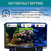 1 x RAW Customer Returns hygger 24 7 Mode Underwater Aquarium LED Light, Full Spectrum Hidden Fish Tank Light with 3 Rows of Beads, 7 Colors Auto On Off Sunrise Daylight Moonlight, Adjustable Timer Brightness 6W  - RRP €19.99