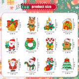 21 x Brand New AIEX 12pcs Christmas Diamond Keychains, Christmas Diamond Painting Keychain Diamond Painting Ornaments with Santa Claus Snowman Jingle Bell Elk Patterns for Home Crafts - RRP €292.11