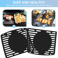 1 x RAW Customer Returns FORYEYC 45.3 x 31.6cm 6560 cast iron grill plate for Weber Q300 Q320 Q3000 Q3200 accessories 57060001 586002 426001 56010049, grill griddle plate for Weber 6506 gas grills grill grate spare parts - RRP €39.31