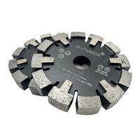 1 x RAW Customer Returns GVHAKG Tuck Point 120mm diamond cutter, very wear-resistant, long service life for screed, asphalt, premium quality clearing disc with T-protection segment 120 x 17 x 12 x 22.23 mm  - RRP €97.8