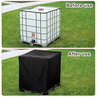 1 x RAW Customer Returns IBC tank cover rain barrel water tank cover HOMURY container cover tarpaulin protective cover protective cover 420D tarpaulin container for container container rainwater tank - RRP €17.89