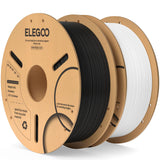 1 x RAW Customer Returns ELEGOO PLA Filament 1.75mm Black White 2KG, 3D Printer Filament Dimensional Accuracy - 0.02 mm, 2kg Cardboard Spool 4.4lbs Filament 3D Printing Materials Fits Most FDM 3D Printers - RRP €35.99