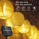 1 x RAW Customer Returns Auting Solar Fairy Lights Lantern Outdoor, Lanterns Outdoor Weatherproof 6M 20 LED Lanterns Solar Lamps for Fairy Lights Outdoor, 8 Modes Solar Lighting for Garden, Balcony, Yard, Party Decoration Warm White  - RRP €14.56