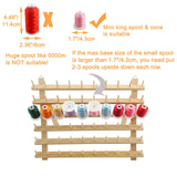 1 x RAW Customer Returns New brothread 60 spools 12 spools wooden thread holder yarn holder thread spool organizer with hook for hanging for embroidery, quilting, sewing, hair braiding - mother child thread holder - RRP €26.21