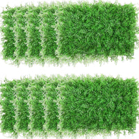 1 x RAW Customer Returns Nisorpa Pack of 12 Plant Walls, Artificial Plants Lawn Wall 60cm x 40cm Artificial Plant Outdoor, Green Wall, Privacy Screen for the Garden, Artificial Plant Wall for Balcony Decoration, Interior Decoration - RRP €119.69