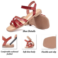 1 x RAW Customer Returns Veittes Wide Flat Slide Sandals for Women - Casual Braided Flat Sandals for Women Summer Shoes., 2307 7022brown, 38.5 EU Larga - RRP €60.0