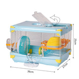 1 x Brand New Hamster Cage Hamster Cage 36 25 27cm Hamster Cages for Small Rodents with Tubes Yellow  - RRP €34.28